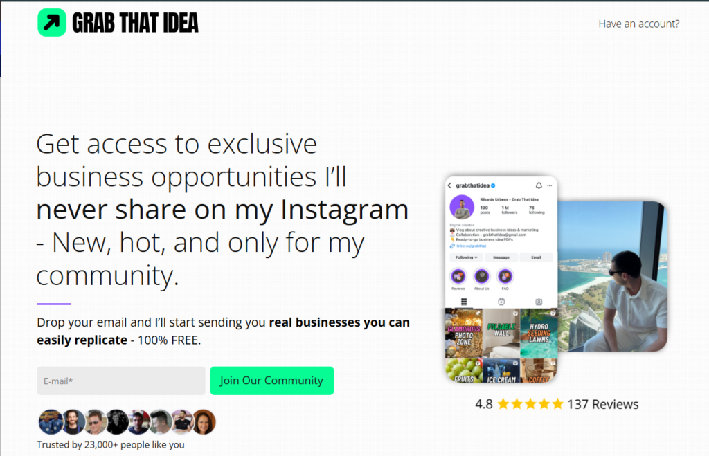 Rihards Urbens – Grab That Idea